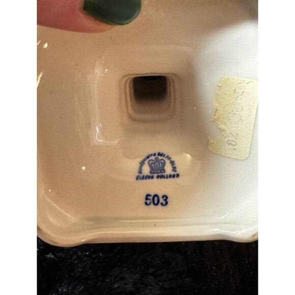 Vintage Delft Blue & White Ceramic Candlestick Holders #503 Set Of 2 - Picture 7 of 8